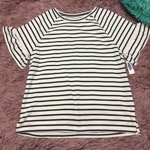 OLD NAVY Short Sleeve Sweatshirt ~ Large